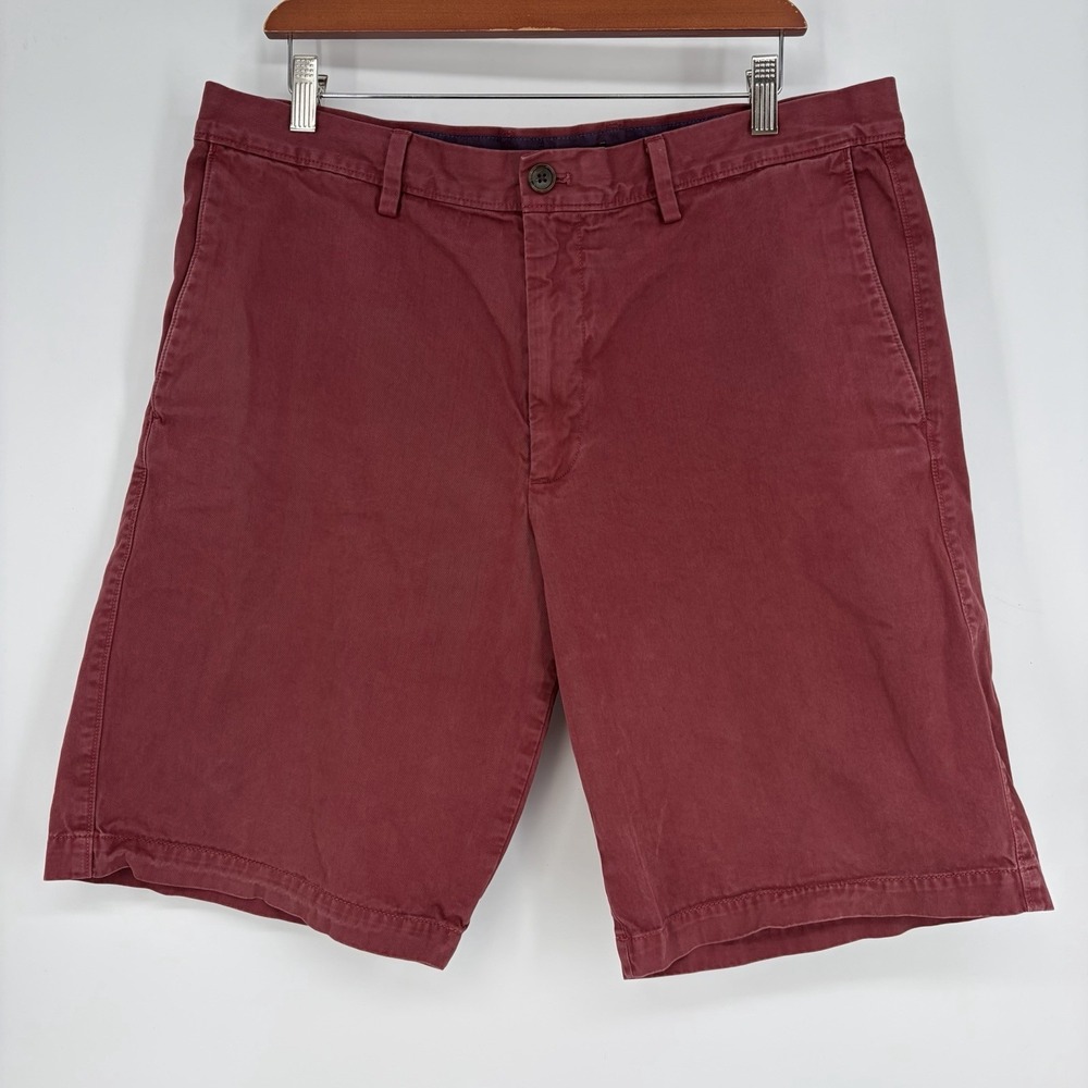 Banana Republic Shorts Mens 36 Red Preppy Short Chinos 100% Cotton Casual Golf